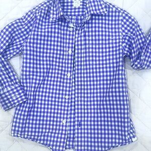 Crewcuts Boys Gingham Button Down Shirt Purple
Size 10